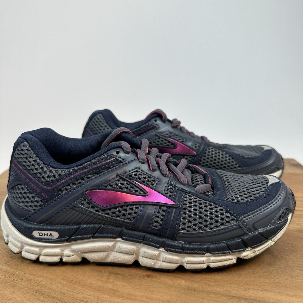 New Womens Brooks Addiction 12 Blue Athletic Running Sneakers Shoes Size 5 2A